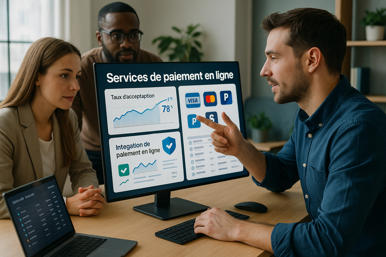 Intégration de paiements en ligne : UX checkout, PSP, sécurité, fraude, abonnements, marketplaces.